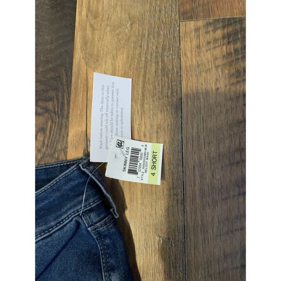 Style & Co Jeans Curvy Skinny Leg Mid Rise Tummy Control Short Length Size 4S - Picture 3 of 11